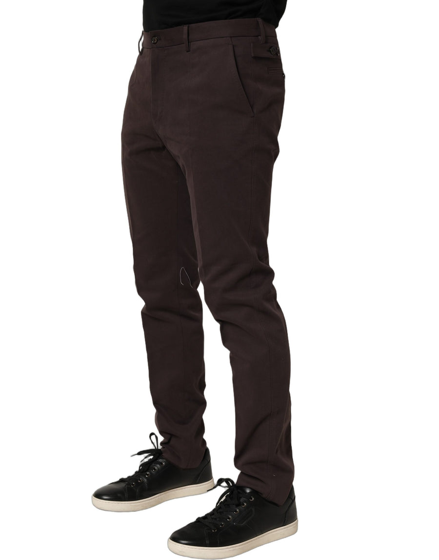 Dolce & Gabbana 100% Cotton trousers in brown