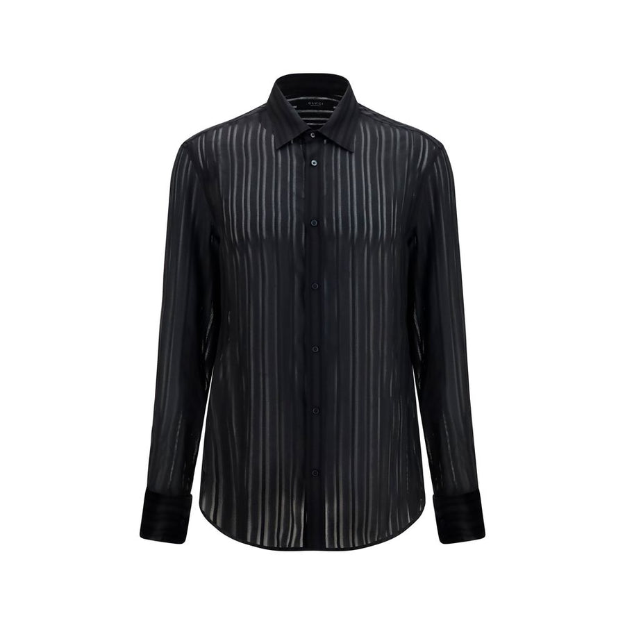 Gucci 100% Silk shirt in black
