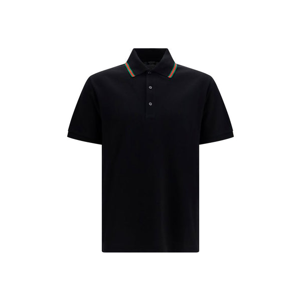Gucci 100% Cotton polo shirt in black