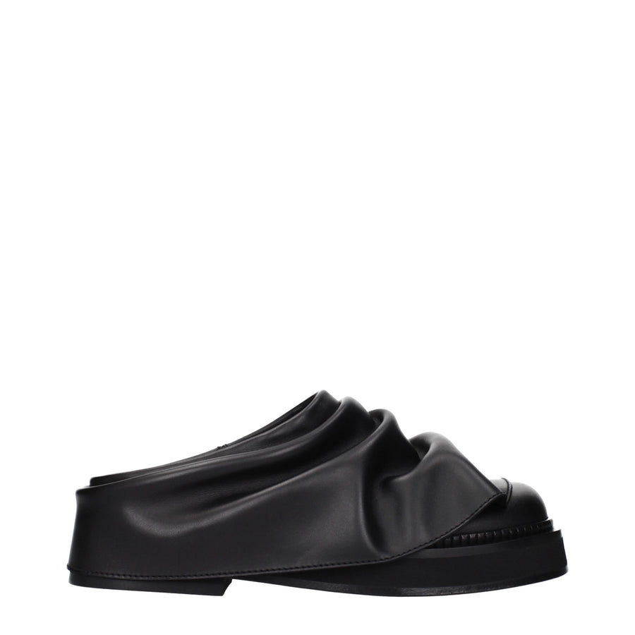 The Attico slippers in black