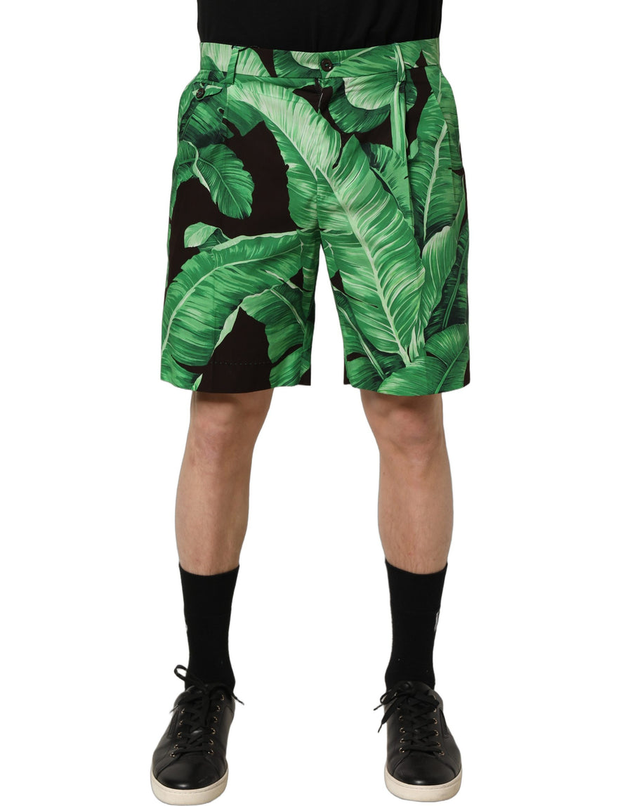 Dolce & Gabbana 100% Cotton bermuda shorts in green