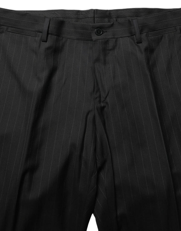 Dolce & Gabbana 60% Virgin Wool 40% Silk; Lining: 70% Viscose 30% Cupro pant suit in black