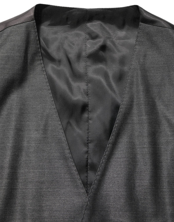 Dolce & Gabbana 82% Virgin Wool 18% Silk pant suit in gray