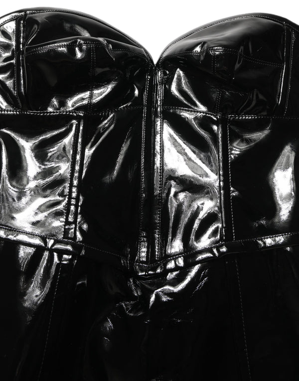 Dolce & Gabbana 69% Polyurethane mini dress in black