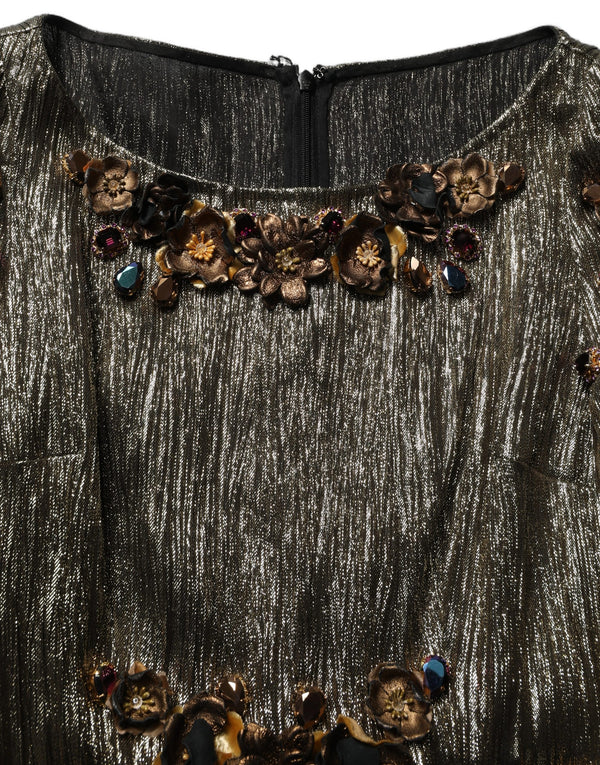 Dolce & Gabbana 58% Silk dress in gold