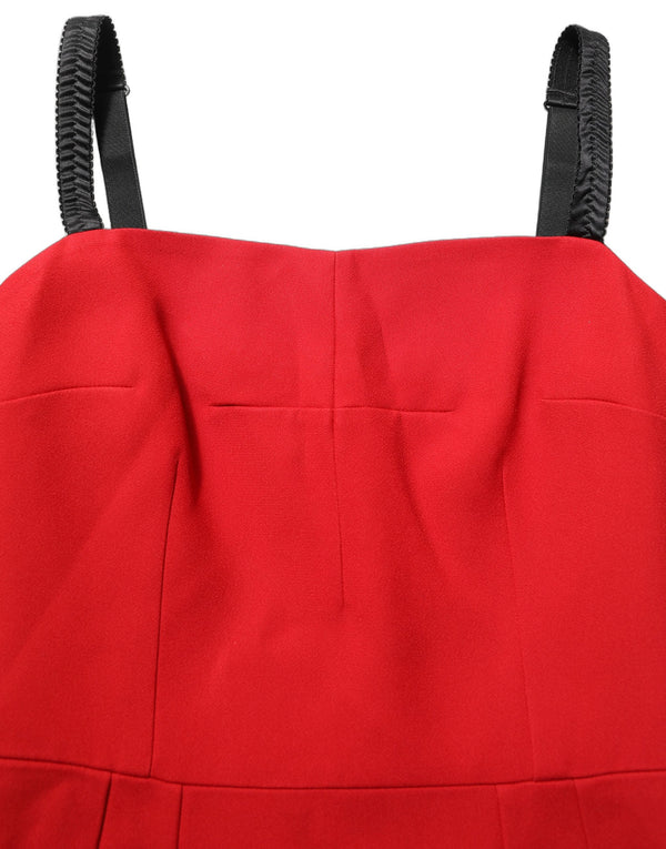 Dolce & Gabbana 73% Acetate dress in red