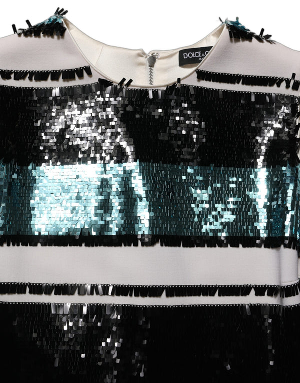 Dolce & Gabbana 96% Virgin Wool 4% Elastane; Lining: 94% Silk 6% Elastane tunic in multicolor