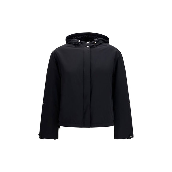 Herno Outer: 86% Polyamide down jacket in black