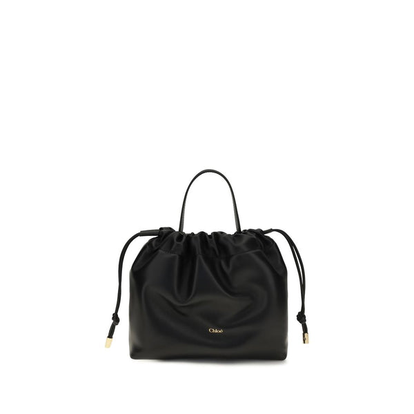 Chloé 100% lamb nappa shoulder bag in black