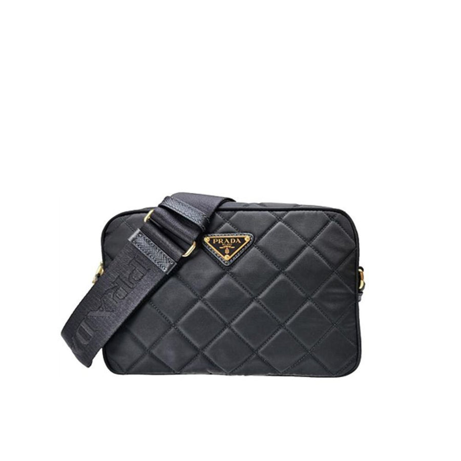 Prada 100% Nylon crossbody bag in black