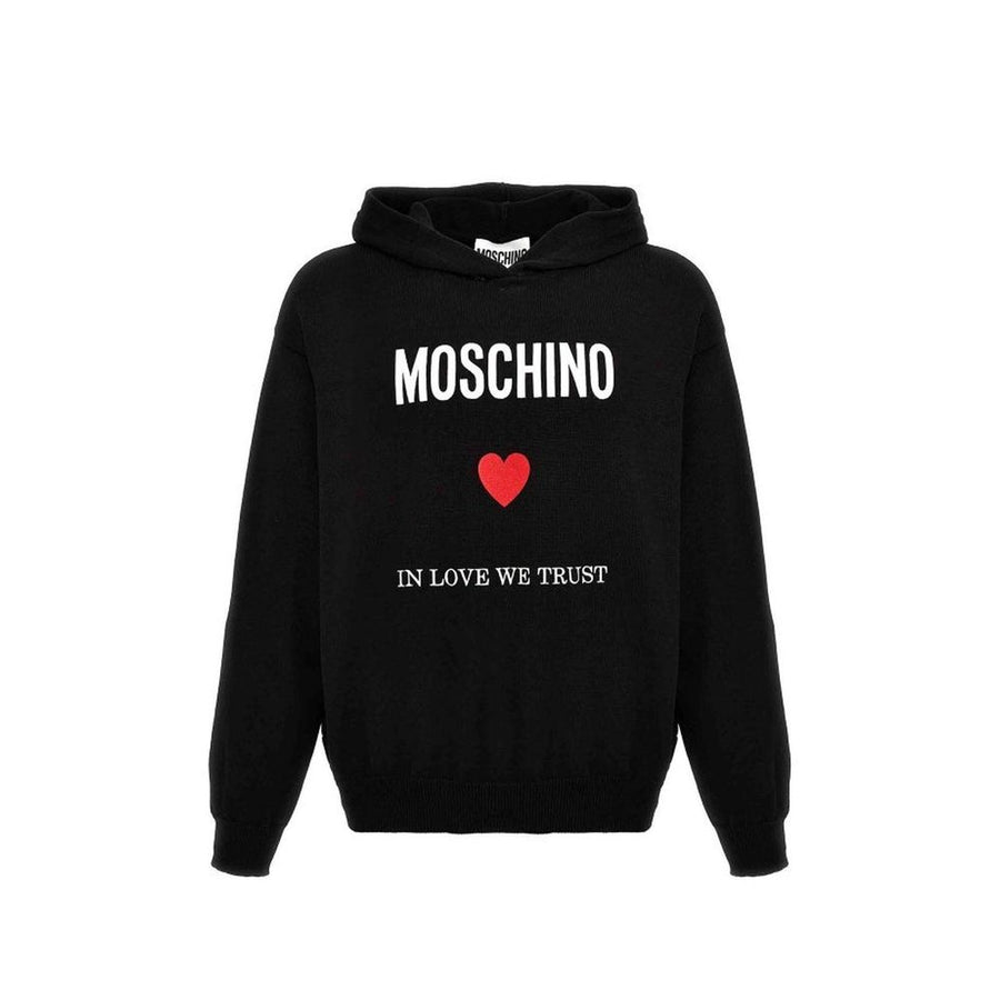Moschino Couture 100% Cotton hoodie in black