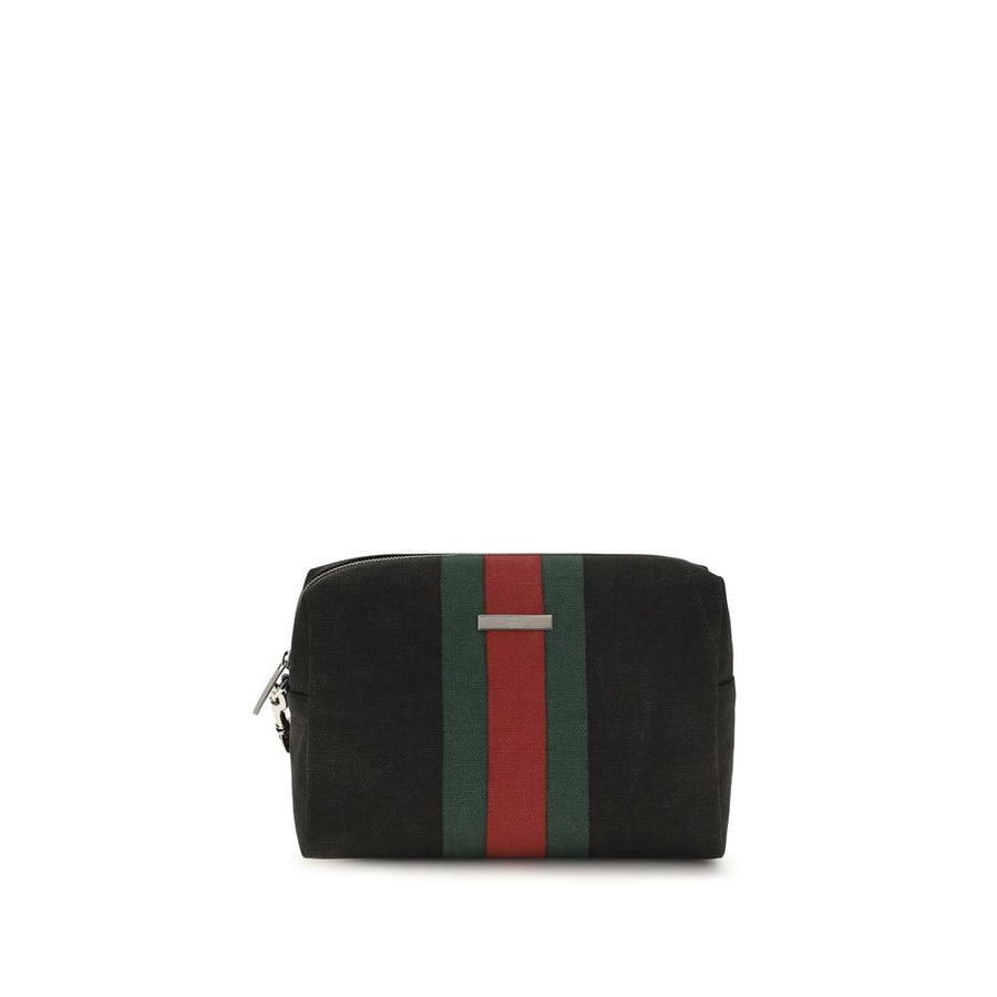 Gucci 100% Cotton clutch in black