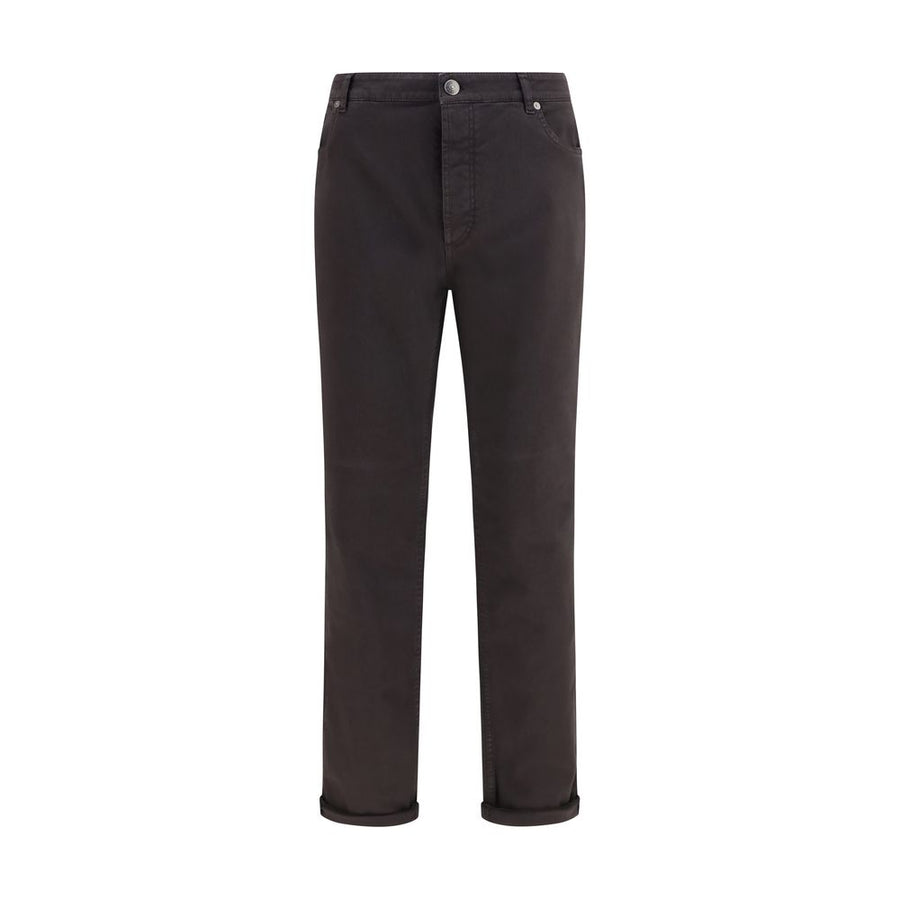 Brunello Cucinelli 99% Cotton jeans in brown