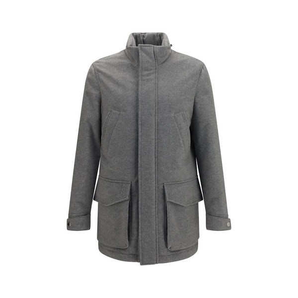 Brunello Cucinelli 100% Cashmere coat in gray