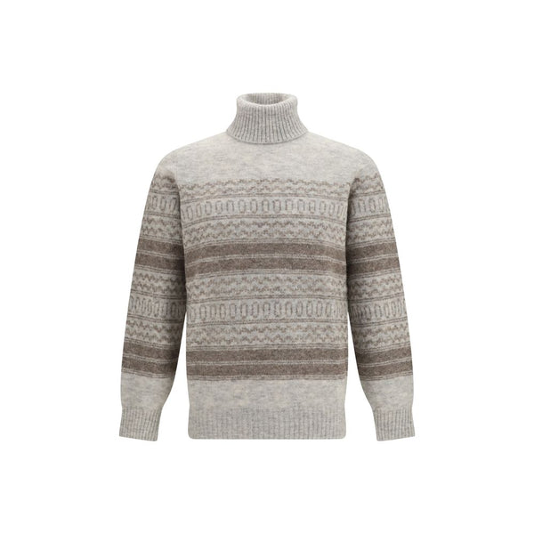 Brunello Cucinelli 55% Alpaca Vicugna Pacos sweater in gray