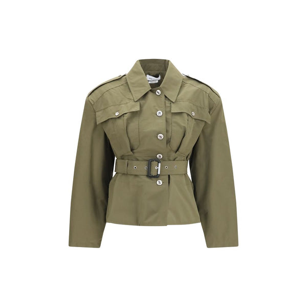 Alexander McQueen 51% Cotton 49% Polyester jacket in green
