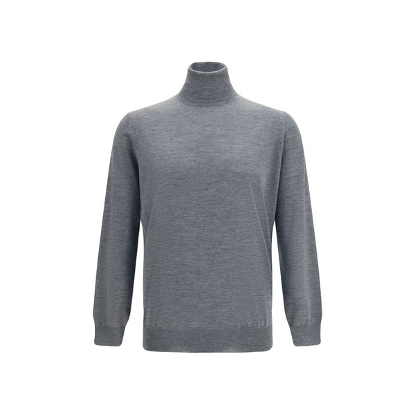 Brunello Cucinelli 90% Fleece Wool Ovis Aries sweater in gray