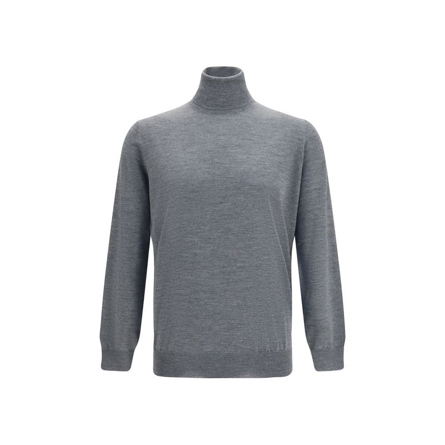 Brunello Cucinelli 90% Fleece Wool Ovis Aries sweater in gray