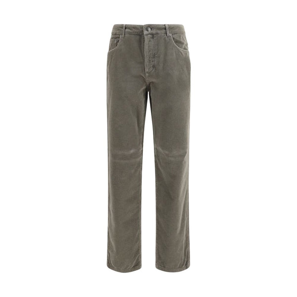 Brunello Cucinelli 97% Cotton trousers in gray