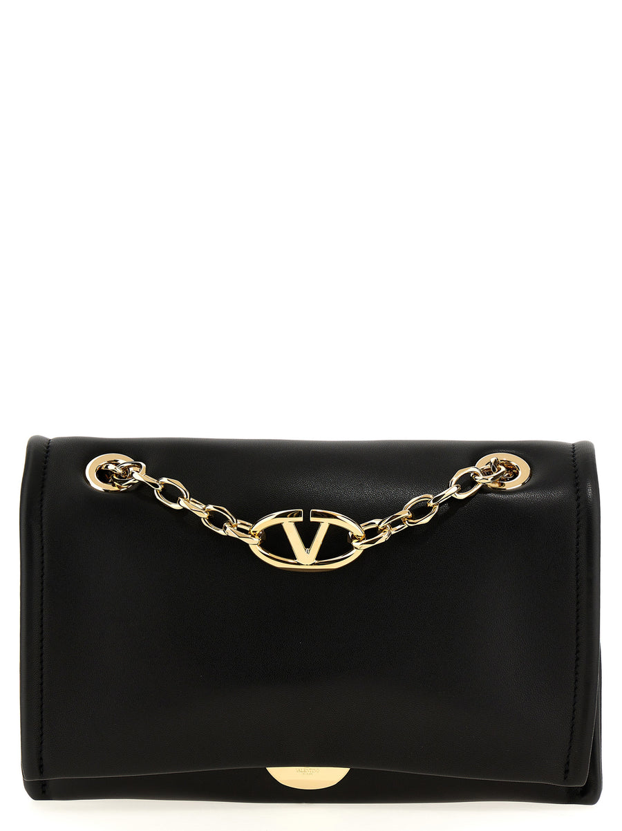 Valentino Garavani 100% Lamb Leather shoulder bag in black