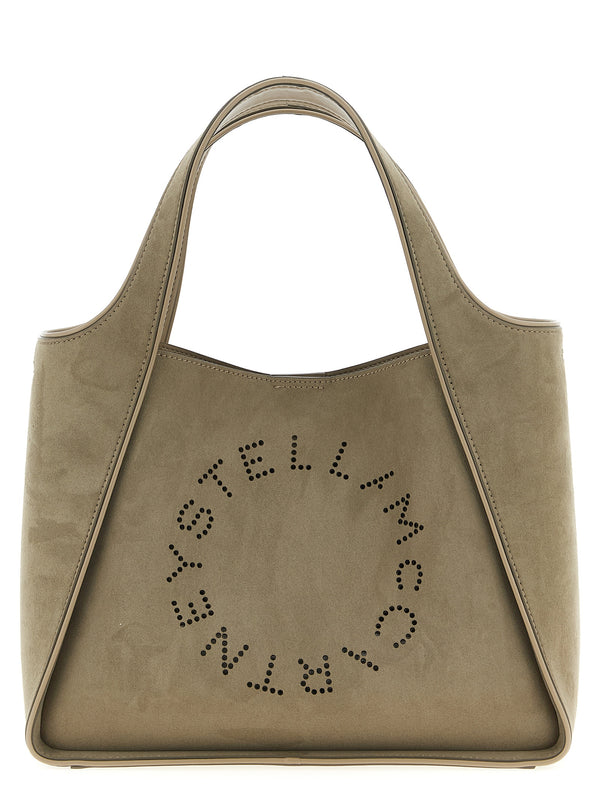 Stella McCartney 100% polyamide shoulder bag in beige