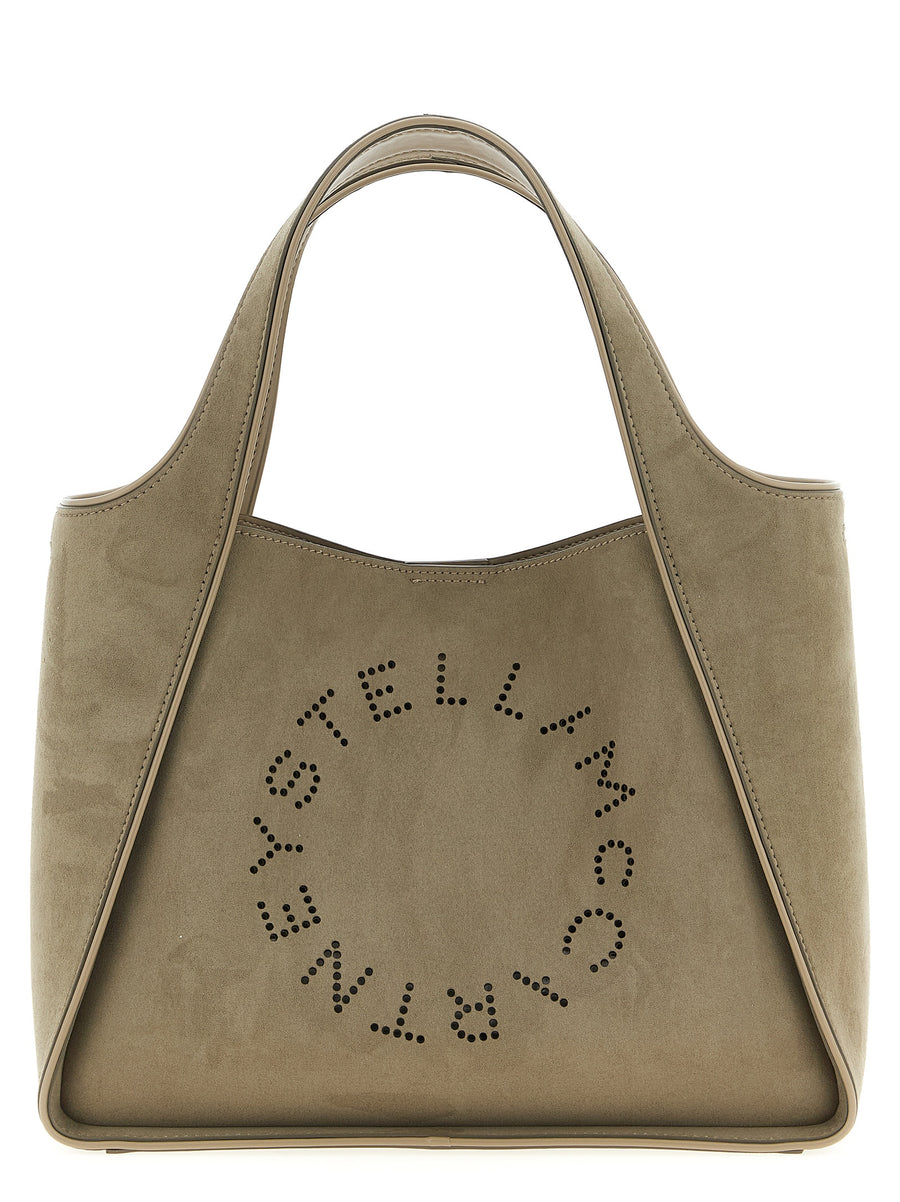 Stella McCartney 100% polyamide shoulder bag in beige