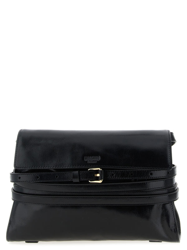Black Leather Crossbody Bag