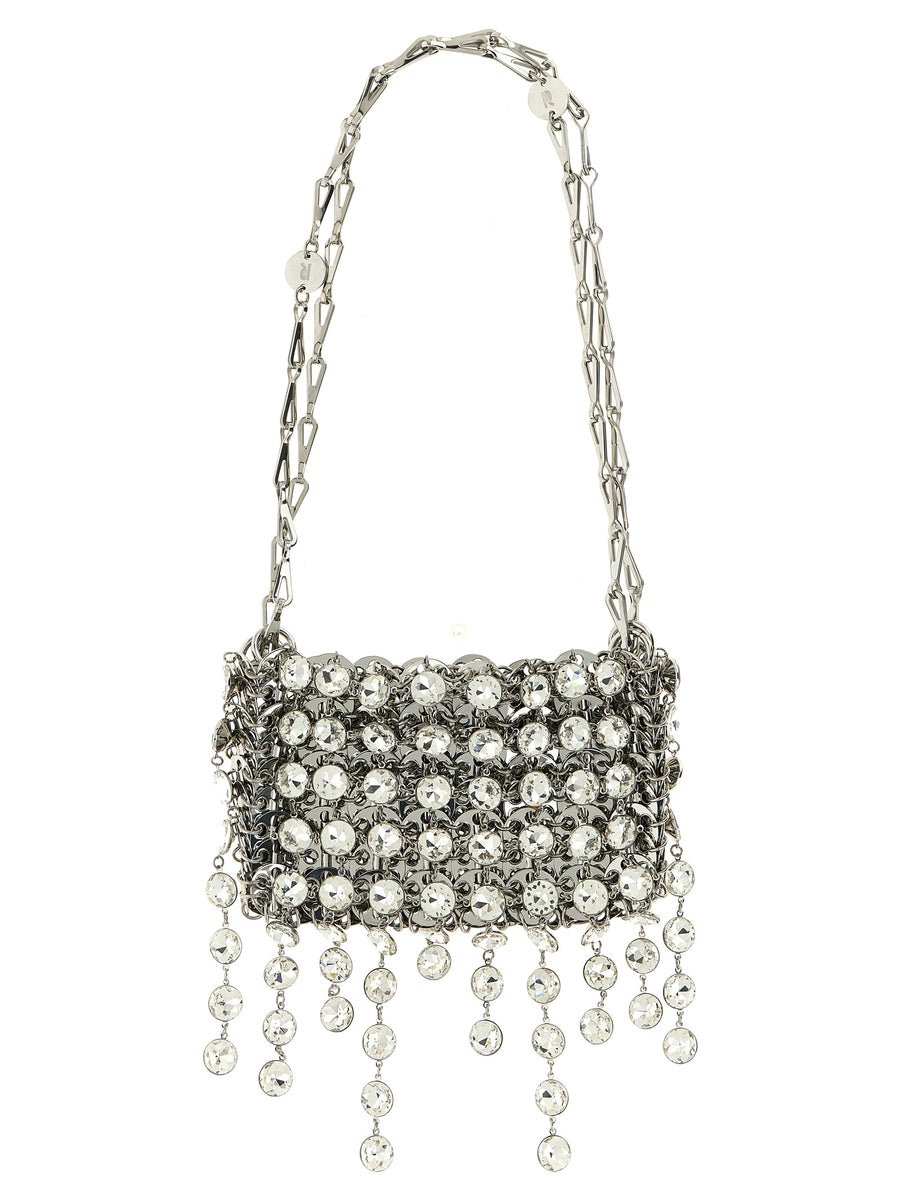 Paco Rabanne 35% Brass shoulder bag in silver