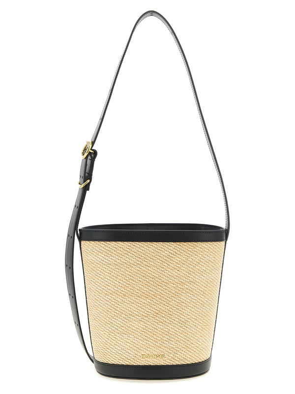 Jil Sander 54% polyamide shoulder bag in beige