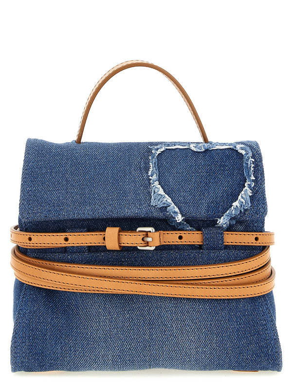 Moschino 70% cotton handbag in blue