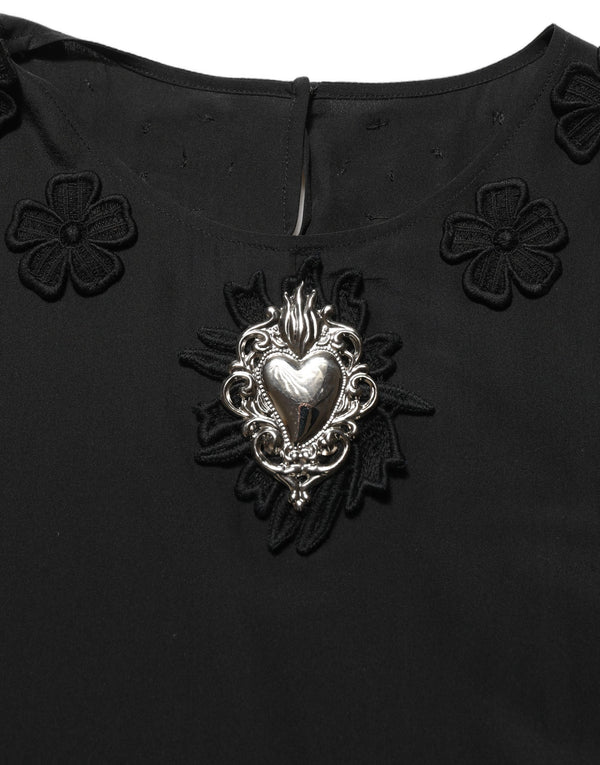 Dolce & Gabbana 100% Silk blouse in black