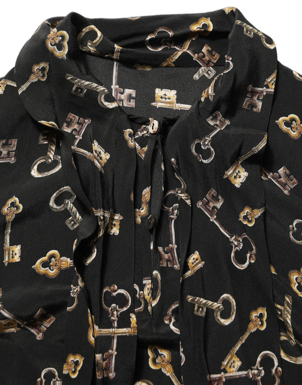 Dolce & Gabbana 100% Silk blouse in black
