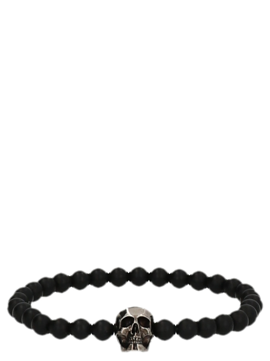 Alexander McQueen Brass bracelet in black