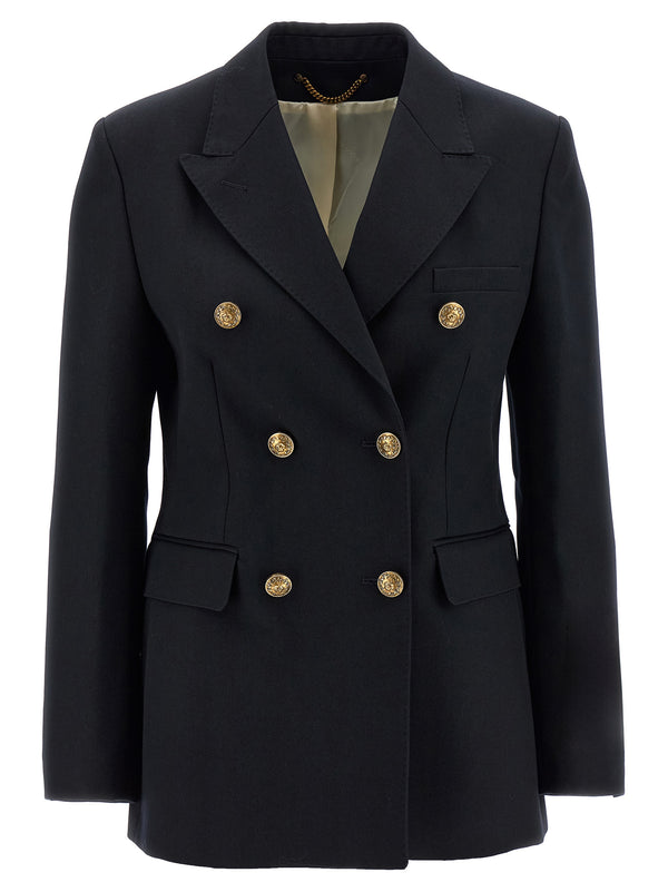 Golden Goose 66% polyester blazer in black