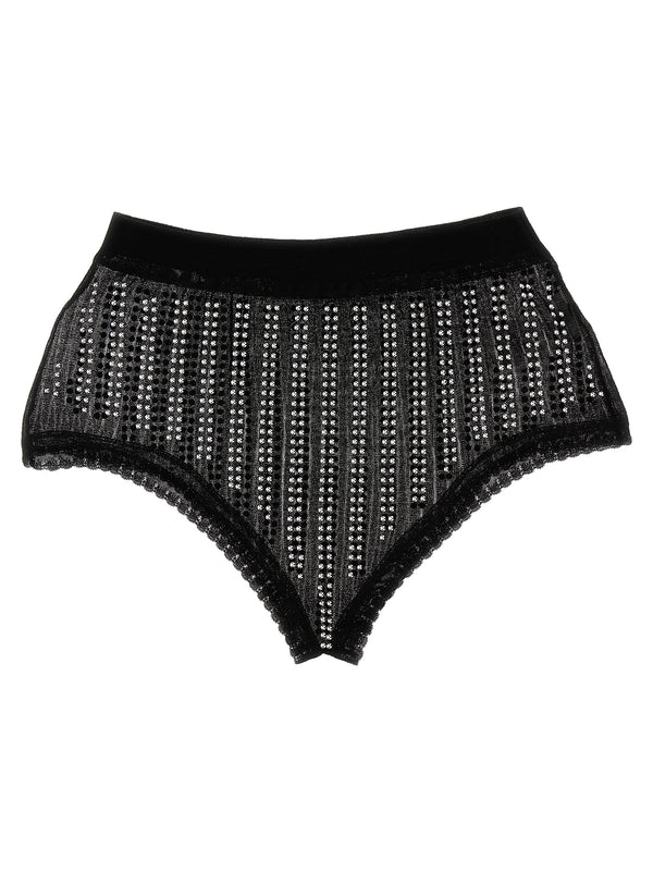 Paco Rabanne 70% Polyamide briefs in black