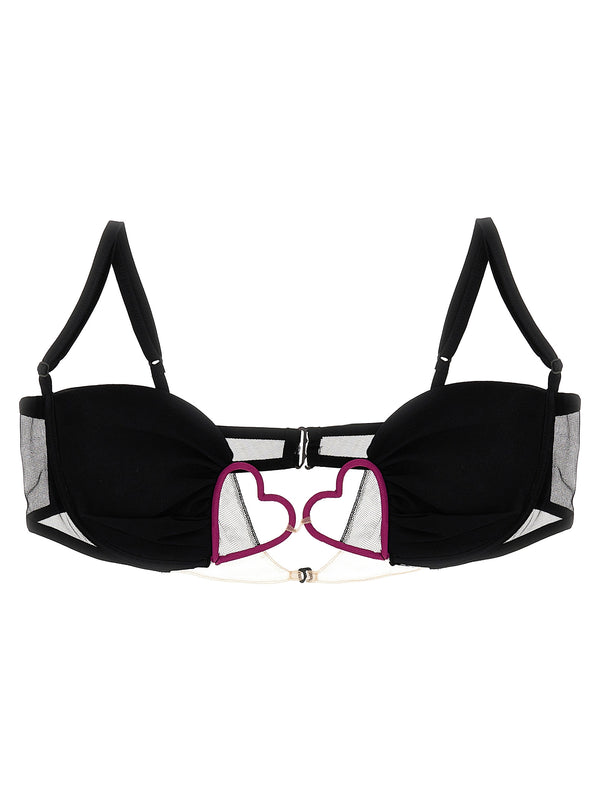 Nensi Dojaka 49% polyamide bra in black