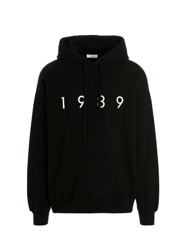 1989 Studio 100% Cotton hoodie in black