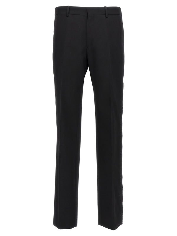 Off-White 100% Virgin Wool trousers in black