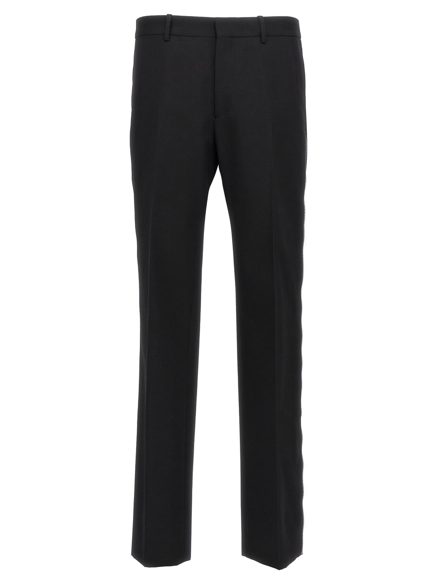 Off-White 100% Virgin Wool trousers in black