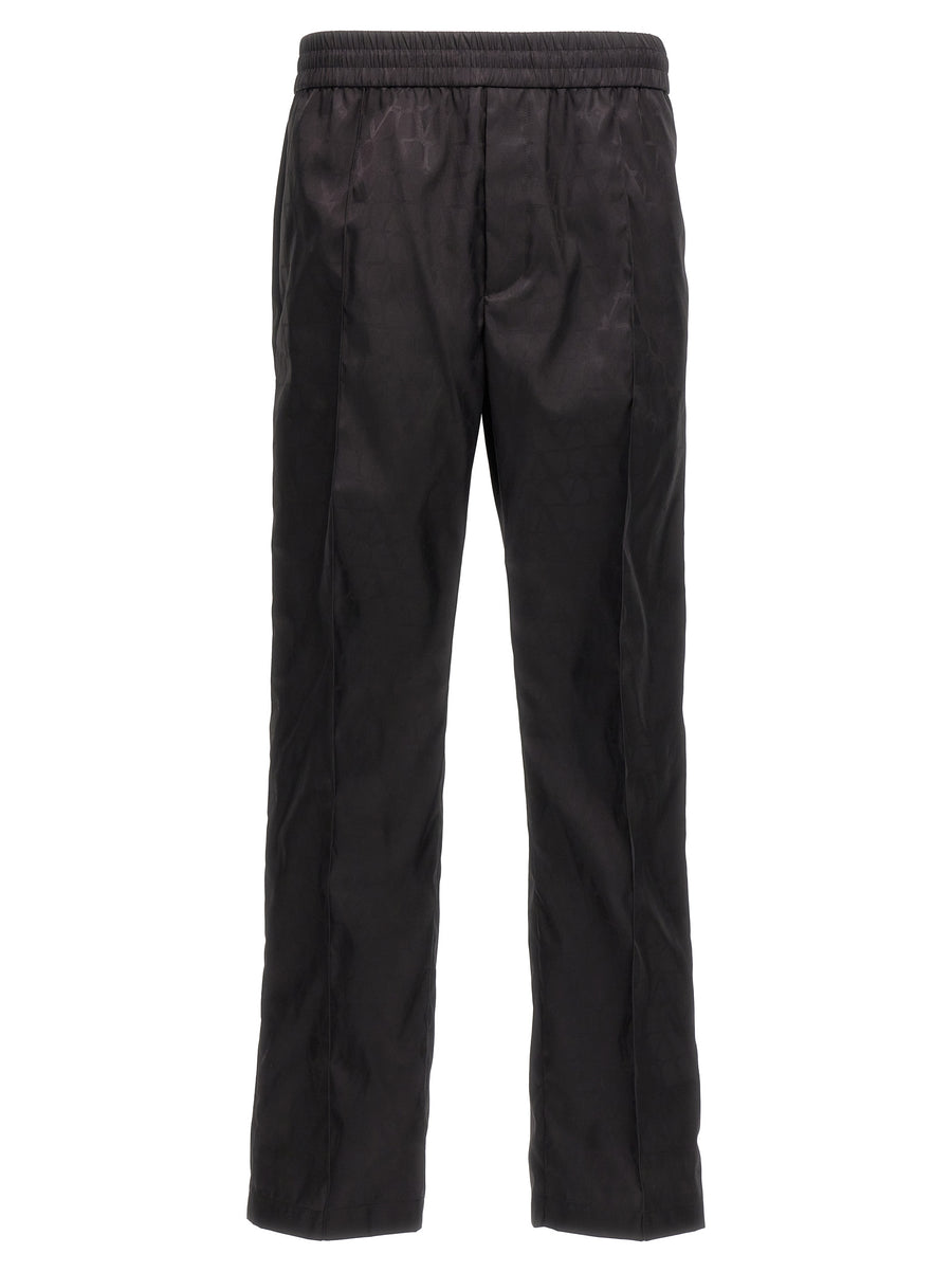 Valentino Garavani 100% Polyamide trousers in black