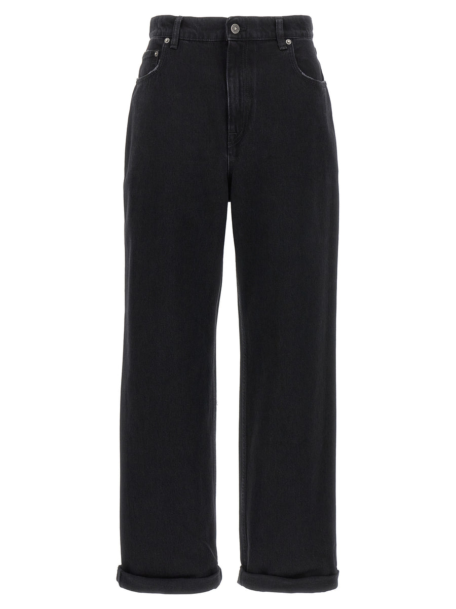 Golden Goose 100% cotton jeans in black