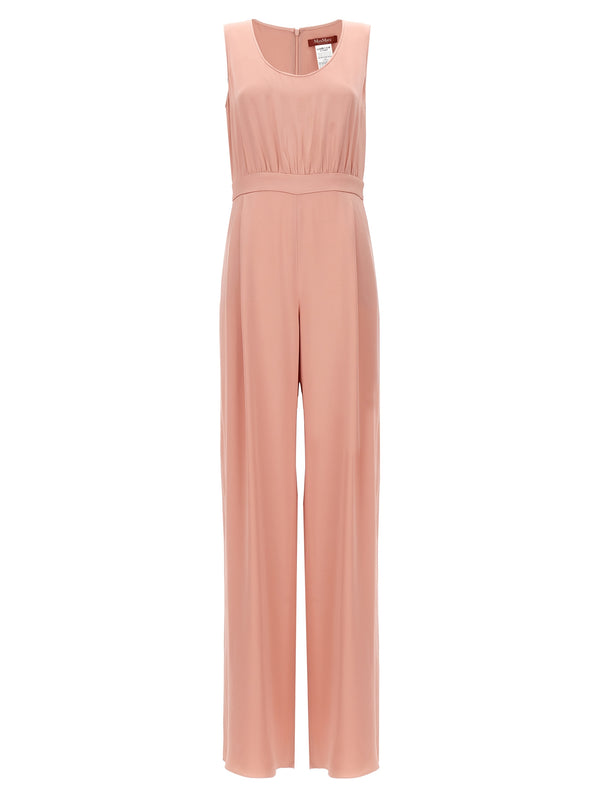Max Mara 71% acetate jumpsuit in pink