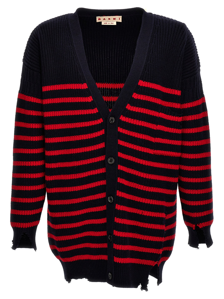 Marni 100% Virgin Wool cardigan in black