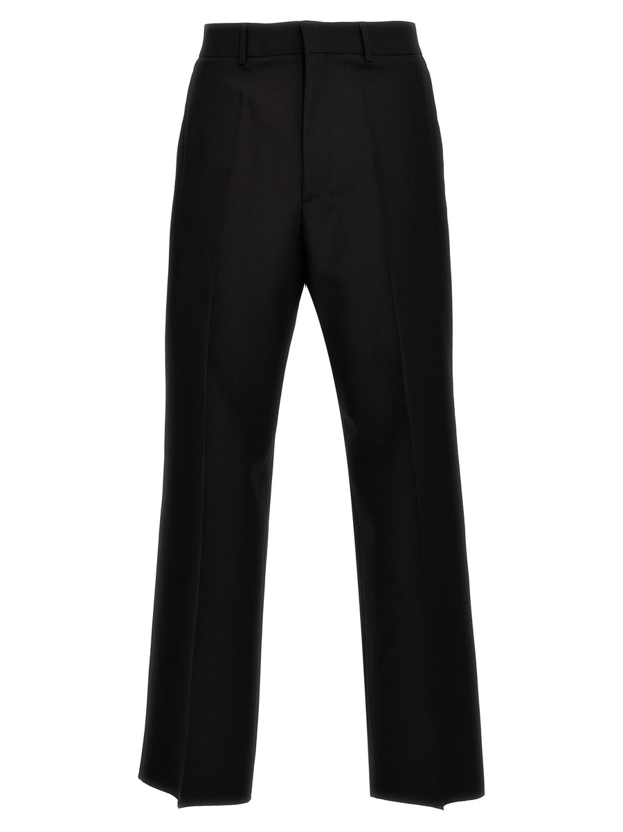 Valentino Garavani 100% virgin wool trousers in black