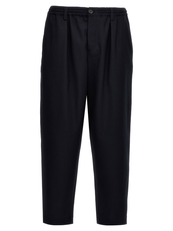 Marni 100% virgin wool trousers in black