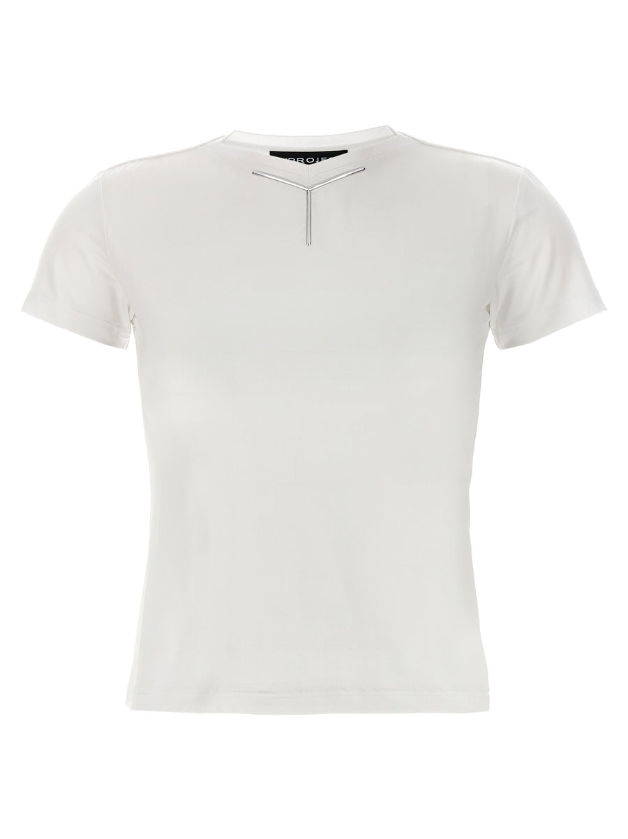 Y/Project 91% viscose t-shirt in white