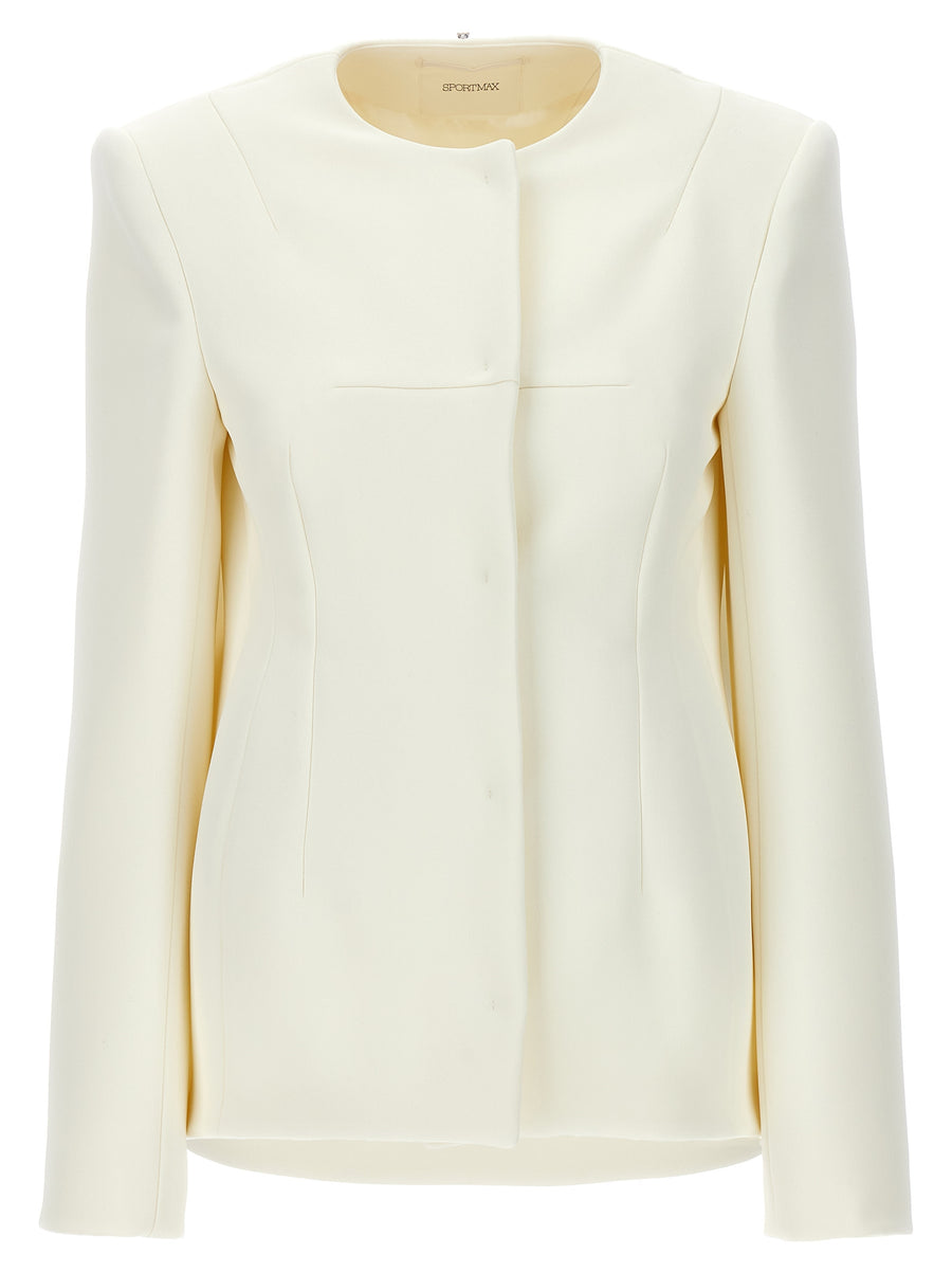 Sportmax 100% Polyester jacket in white