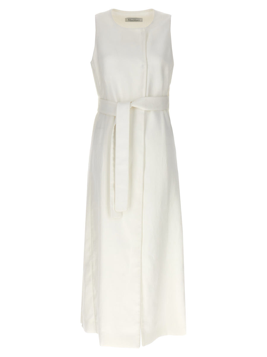 Max Mara 100% Linen vest in white