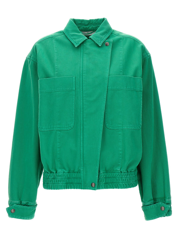 Max Mara 100% cotton jacket in green