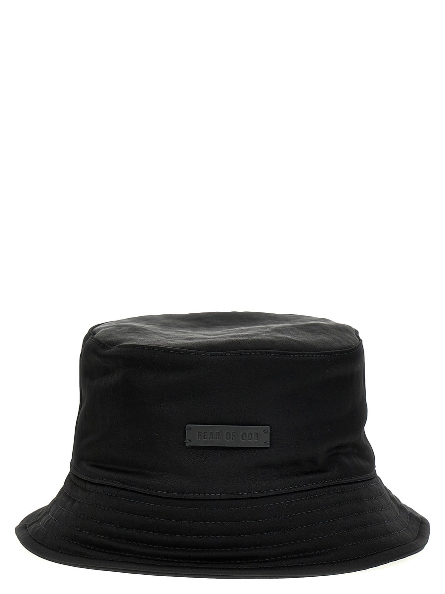 Fear Of God FE288858BM 100% Polyamide bucket hat in black